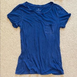 American eagle blue washed T shirt